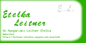etelka leitner business card
